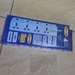 Powerlight 4way White Switched Surged Protected Extension Cable
