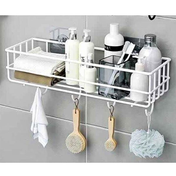 Rectangular Metallic Bathroom organizer 2