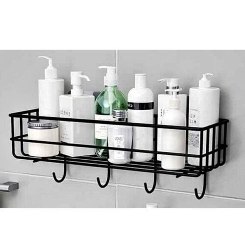 Rectangular Metallic Bathroom Organizer