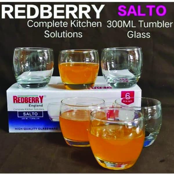 Redberry Salto Glass Tumbler 300ml