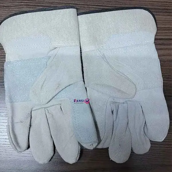 Safety Leather Gloves White