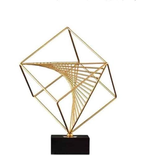 Square Gold Prism Décor