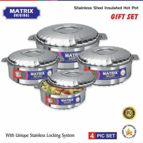 Stainless Steel Insulated Hotpot 4pc