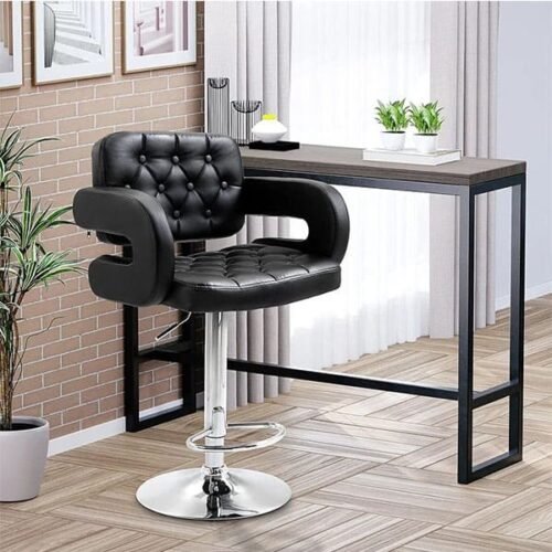 Swivel Bar Counter Stool With Sturdy Base