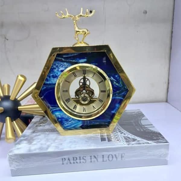Table Living Room Decorative Table Clock Creative Classic Table Clock