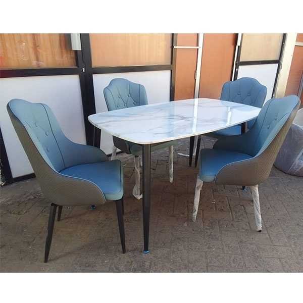 4 Seater Marble Top Dining Table