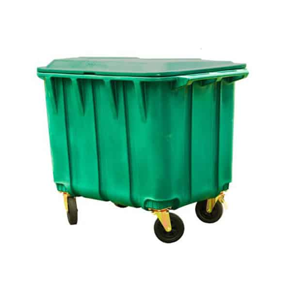 Top Tank Super Large Size Dustbin Green With Wheels