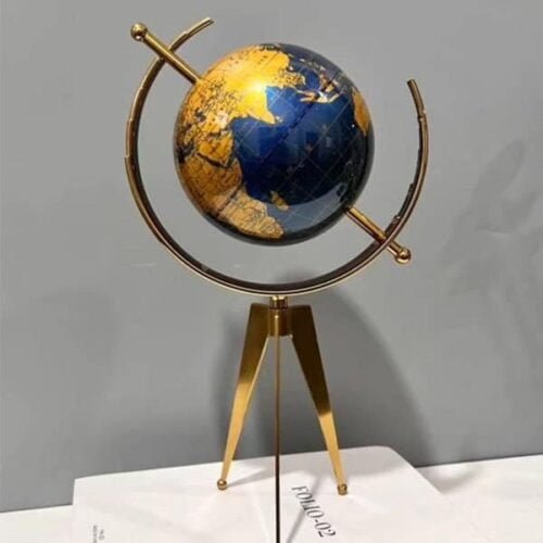 Tripod Earth Globe Ornament