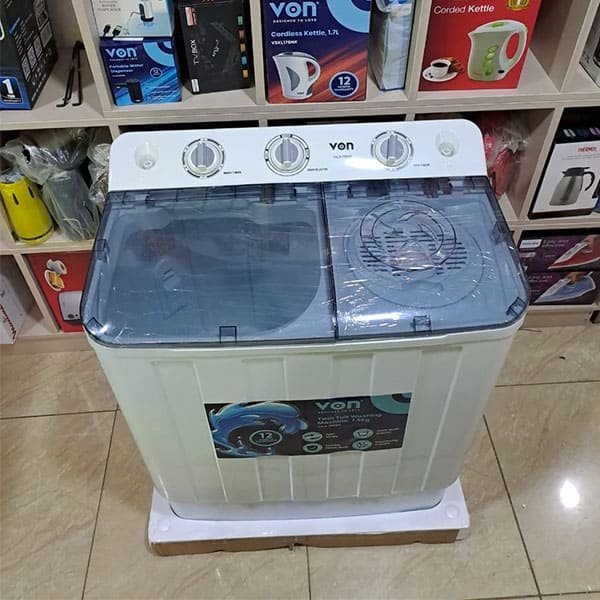 Von 7.5kg Semi Automatic Washing Machine