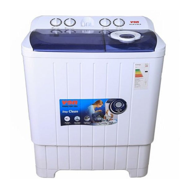 Von 7.5kg Semi Automatic Washing Machine Twin Tub Wash & Spin Dry