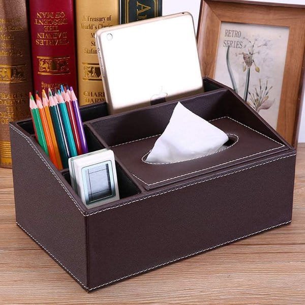 4in1 Leather Serviette Holder blown