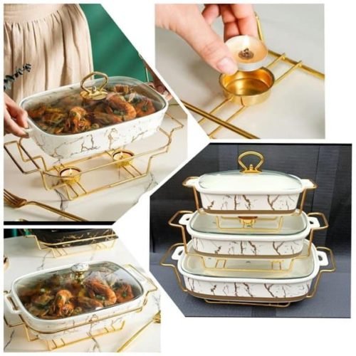 3pcs Set Ceramic Chaffing Dishes For Sale