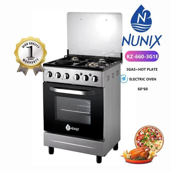 Nunix KZ-660 3G+1E  Cooker With Oven