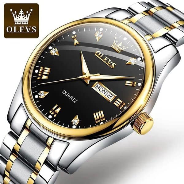 Olevs Day Date Display Watch