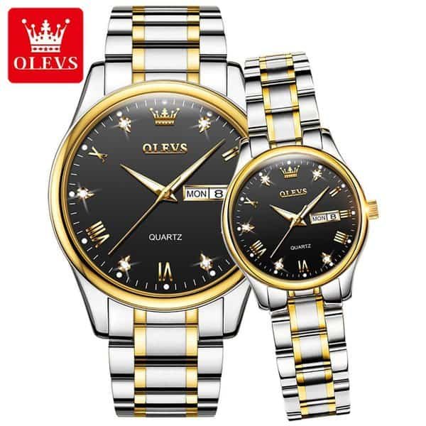 Olevs Day Date Display Watch