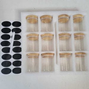 Glass Spice Jar Set
