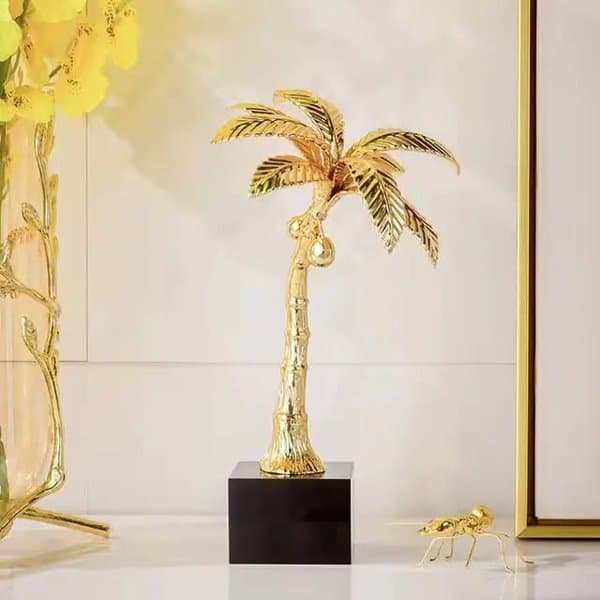 Modern Metal Coconut Tree Ornaments