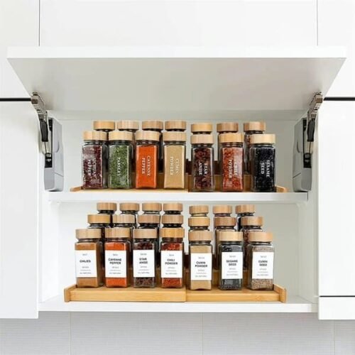 3 Tier Expandable Bamboo Rack