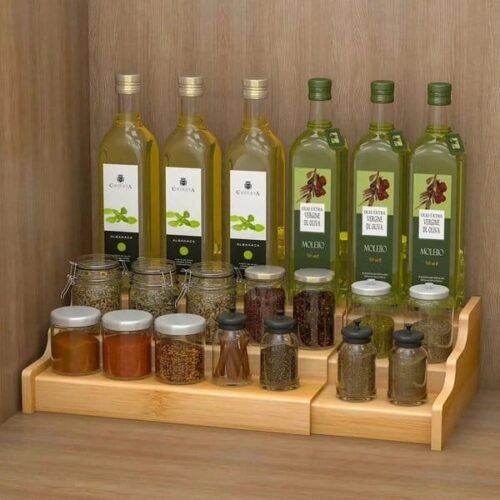 3 Tier Expandable Bamboo Rack
