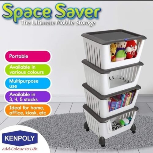 Kenpoly Space Saver 4 Stack Trolly