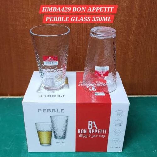 HMBA429 Bon Appetit Peebble Glass 350ml
