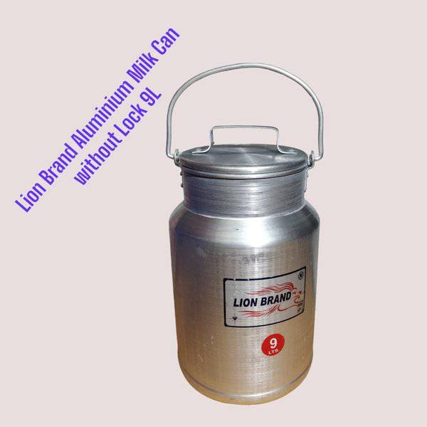 33661 Lion Brand Aluminium Milk Can Without Lock 9L