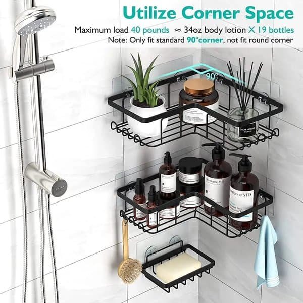 3pcs Set Shower Caddy Shelf