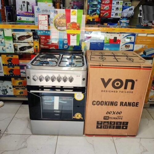 Von Standing Cooker Model: VAC6F031US 3G+1E , Electric Oven , 60cmX60cm