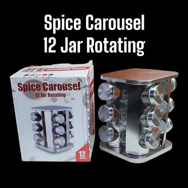 A6612 Spice Carousel 12 Jar Rotating