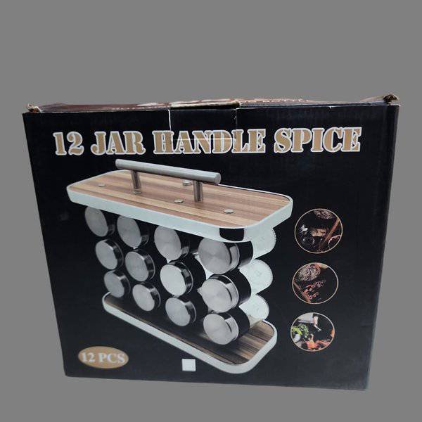 752718 12 Jar Handle Spice Rack