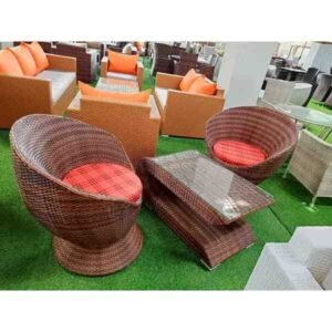 2 Seater Rattan Balcony Set