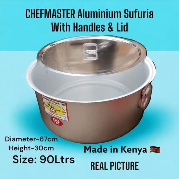 Chefmaster Aluminum Extra Heavy Sufuria 90Ltrs