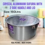635165 Crystal Aluminium Sufuria with 2 Sided Handle