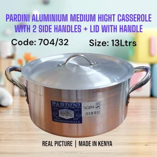 704/32 Pardini Aluminium Medium Height Casserole