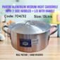 704/32 Pardini Aluminium Medium Height Casserole