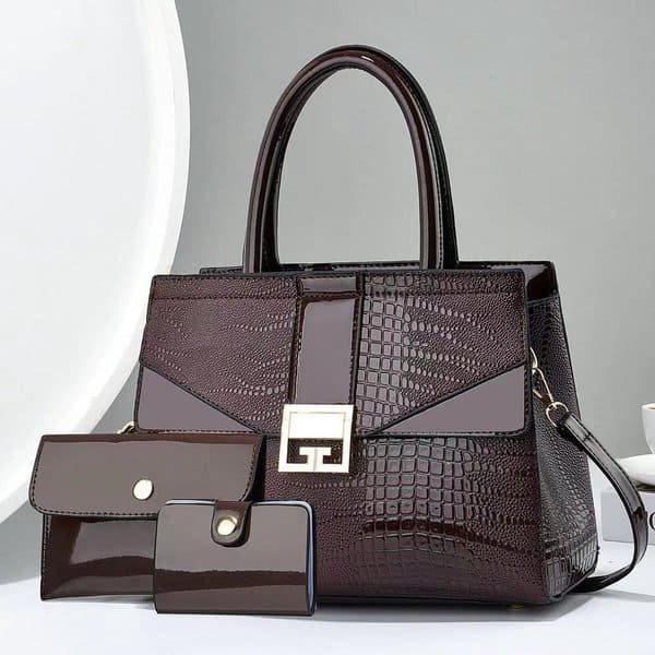 2310 Box Croc 3in1 Handbag Set