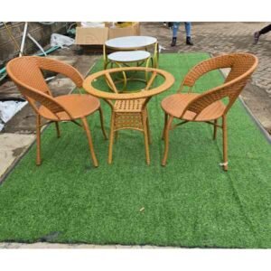 Outdoor Balcony Garden Set Table with 2 chairs