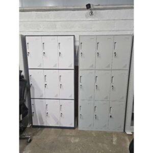 9-Locker Metallic Filing Office Cabinet