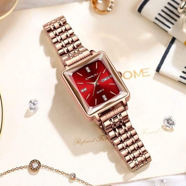 CRRJU 5012 Stainless Steel Water Resistant Ladies Watch