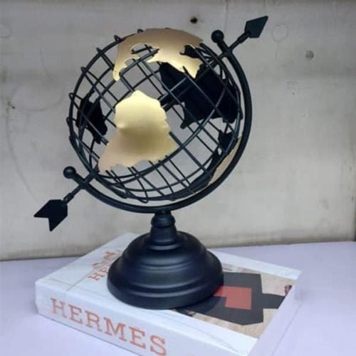 World Map Armando Globe Black
