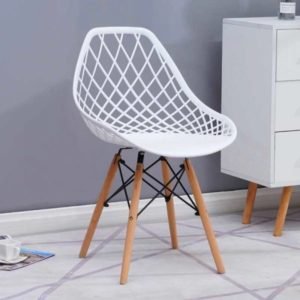 Plastic Chair with Mesh Finish