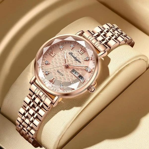 2022 New Women Watch Rose Gold Poedagar 3011