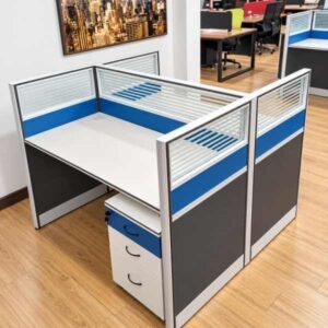 2 Way Office Workstation 1.2m × 1.2m White