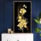 5D Diamond Painting Golden Rose Flower