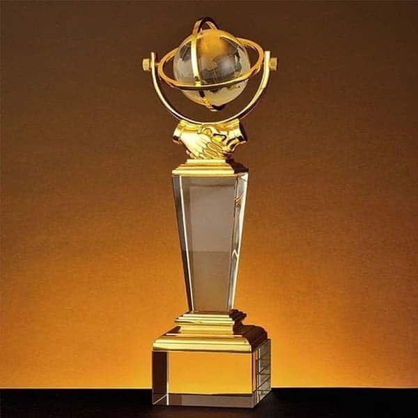 Crystal winner Trophy Decor