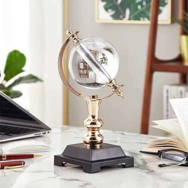 European Crystal Globe Decor