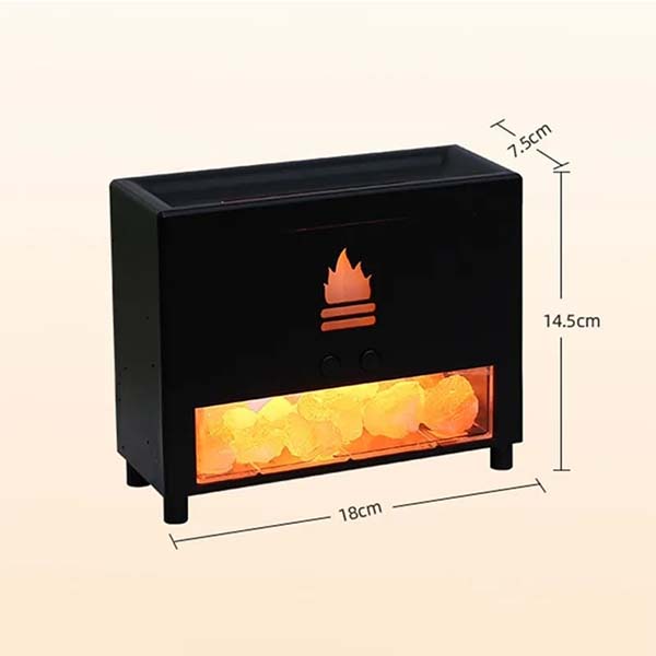 Flame Aromatherapy Salt Stone Air Humidifier
