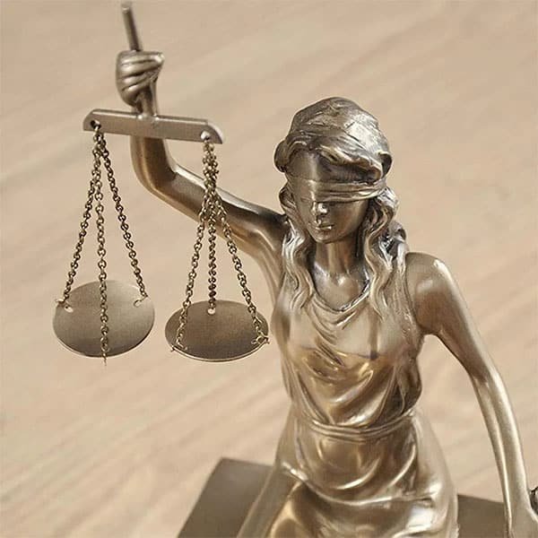 Goddess of justice heavy resin Bookends Statue 1