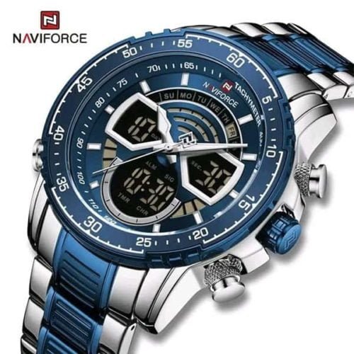 Men Naviforce NF9189 Silver Blue