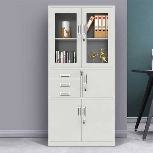 Metallic Steel Cabinet With Safe